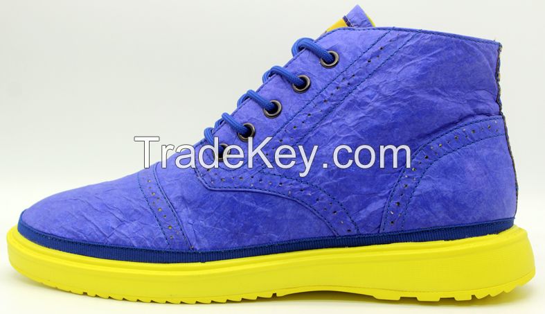 Men casual shoes High cutted Fashion shoes in Blue color