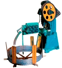 Hot Galvanized Razor Barbed Wire Machine