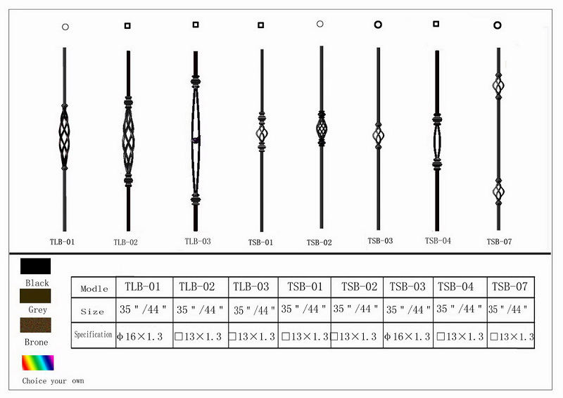 balustrade, spindle, and so on