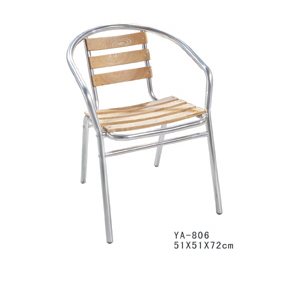 aluminum&wood chair