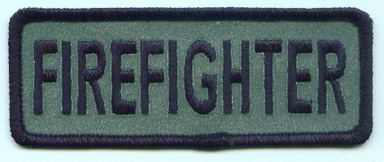 Reflective FireFighter badges
