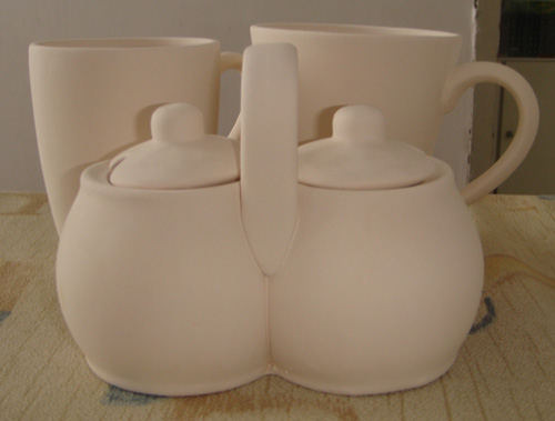 unglazed ceramic, porcelain