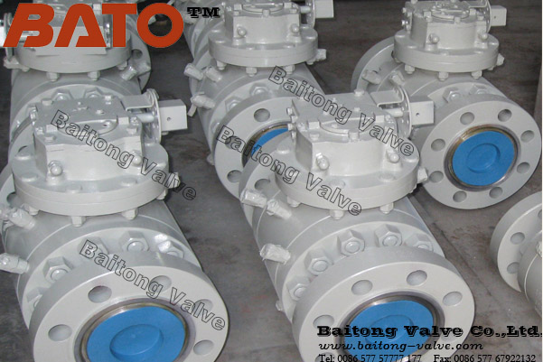 3PC forged steel trunnion mounted ball valves
