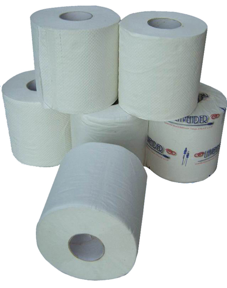 Export small tissues paper rolls w/ paper packed