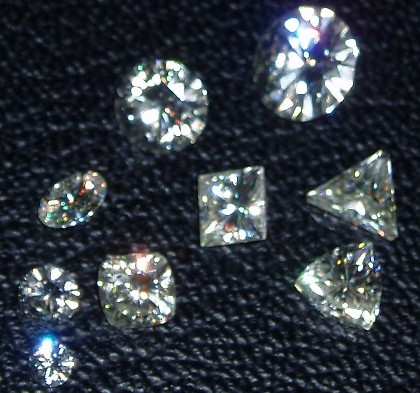 Diamond Moissanite Loose Stones Round Brilliant Cut & All Fancy Cut