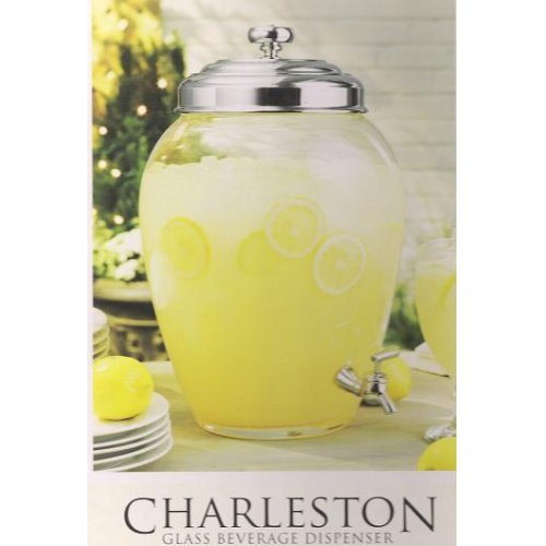 Charleston Glass Beverage Dispenser 2.5 Gallon Capacity
