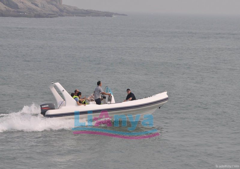 Liya boat, RIB boat 6.2m  semi-rigid boat--with CE