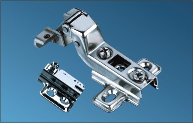 Slid-on aluminum frame hinge