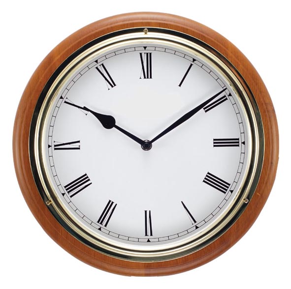 33cm Solid Wood Wall Clock