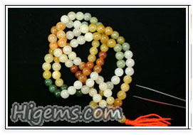108 Pcs. Multi color Jadeite Bead