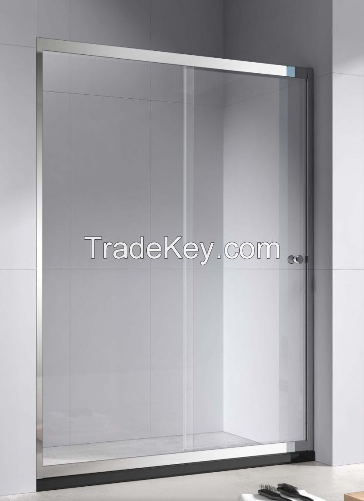 Alcove sliding shower doors