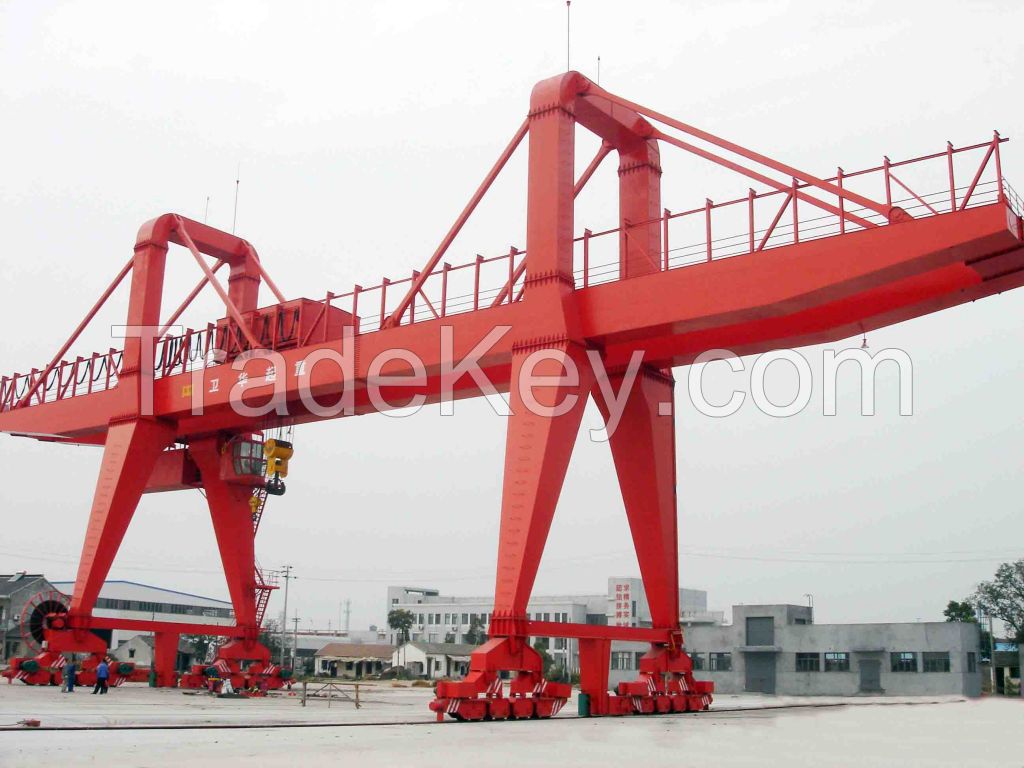 Ship to shore container portal gantry crane 50 ton