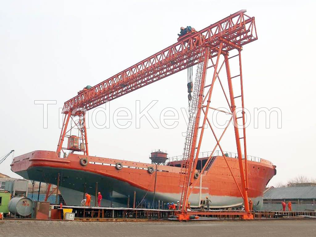 200 ton Heavy duty ship building gangtry crane