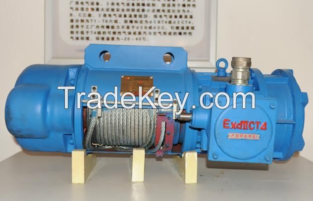 Anti-explosion 20 ton wire rope pulling hoist 380V