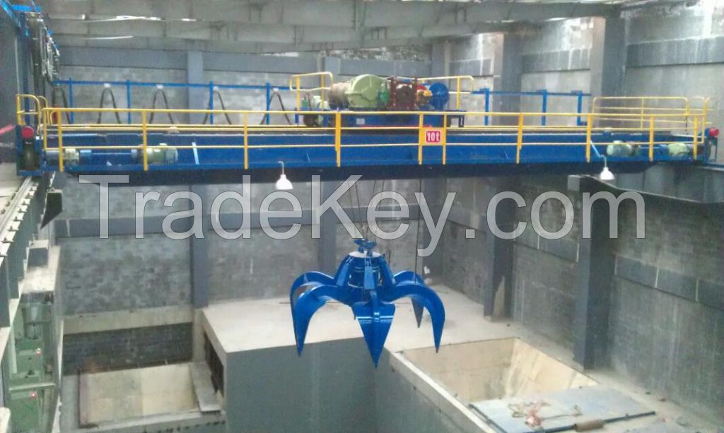 30 ton single girder overhead grab crane