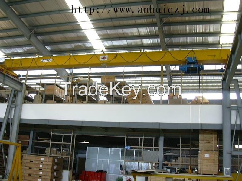 5t electric single girder underslung overhead crane price