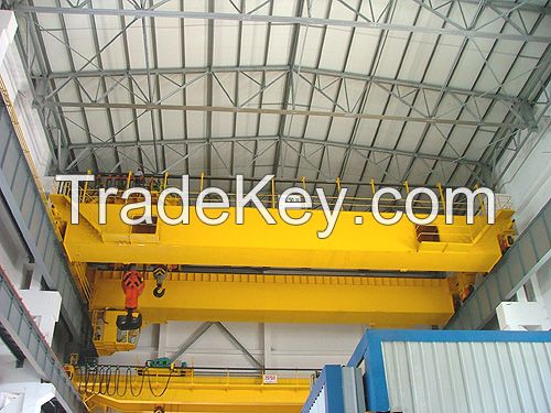 China electric double girder overhead crane 16t 20t with hoist