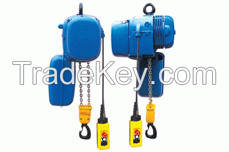Light duty 1t electric chain hoists with hooks