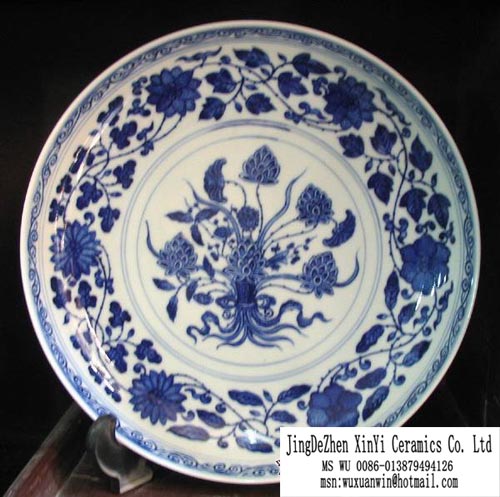 Blue and White Plate(baw-008)