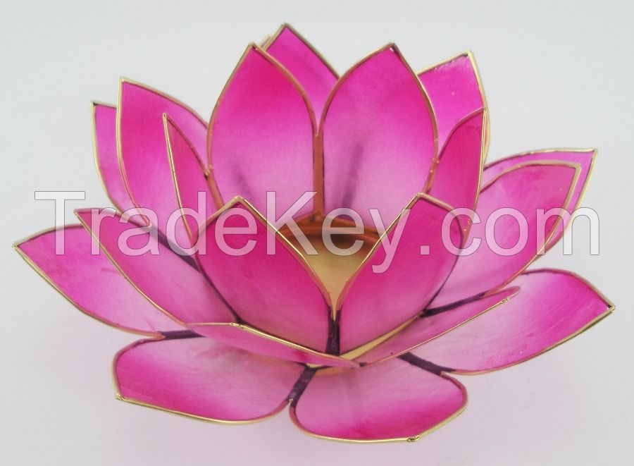 Meditation Gift / Lotus Candle Holders in Chakra Colors