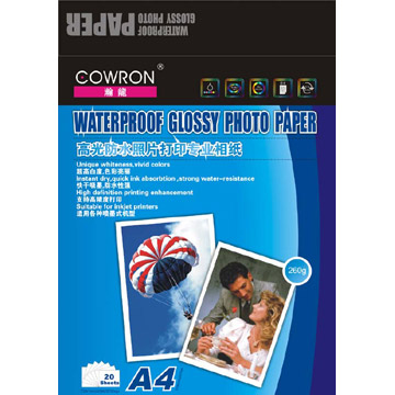 RC Waterproof Glossy Photo Paper