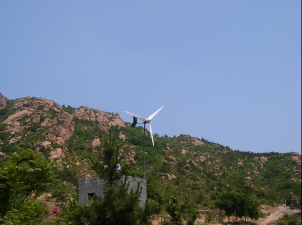 wind turbines and solar panel