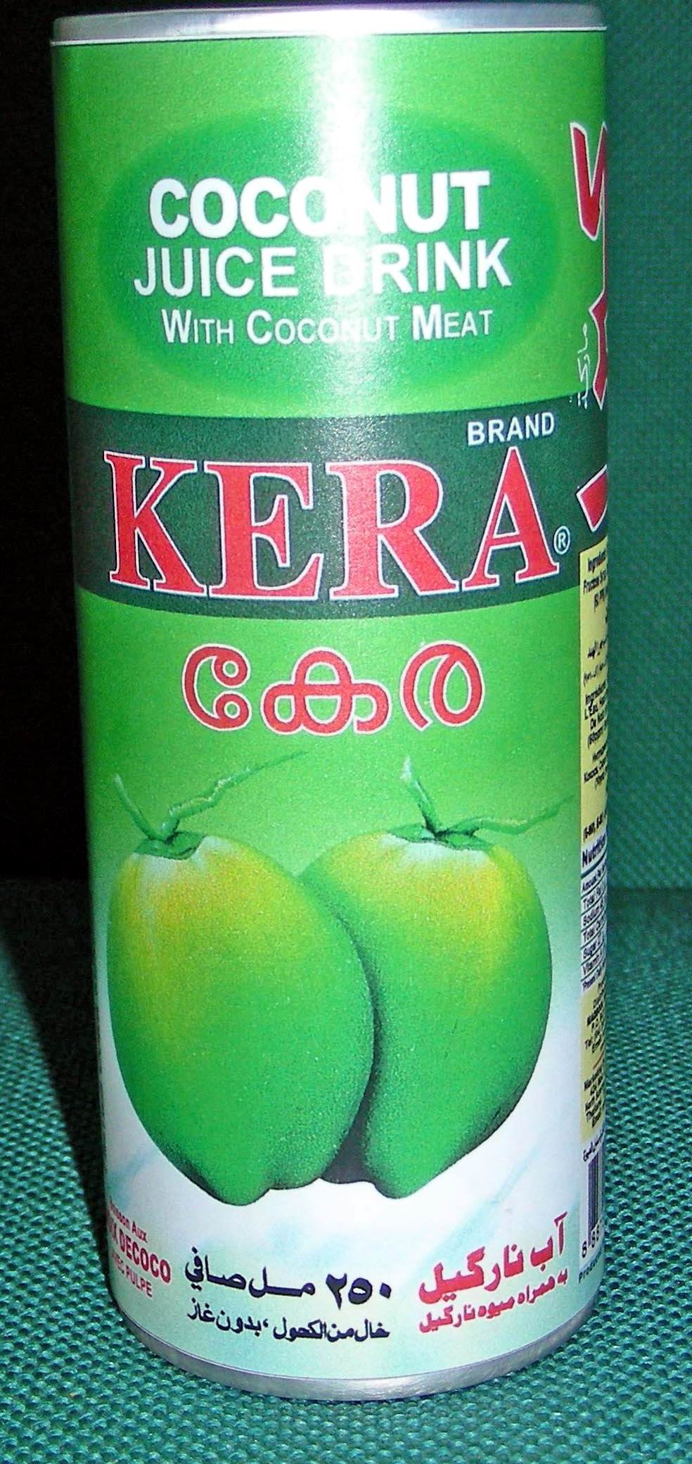 "KERA" coconut juice in 250 ml. can