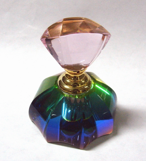 crystal perfume bottle , crystal scent bottle , crystal bottle