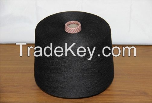 polyester viscose blended color yarn (color:black )