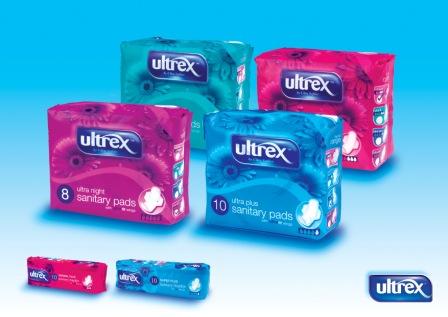 Ultrex sanitary napkins
