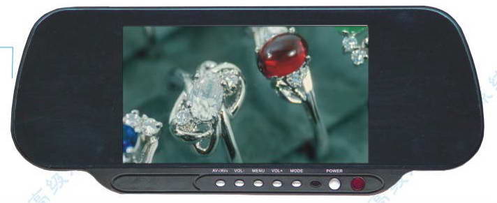 6" REARVIEW MIRROR MONITOR