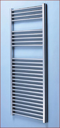 Straight towel warmer in chrome