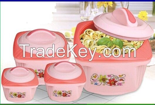 PLASTIC INSULATED WARE HOT POT WITH STAINLESS STEEL LINER