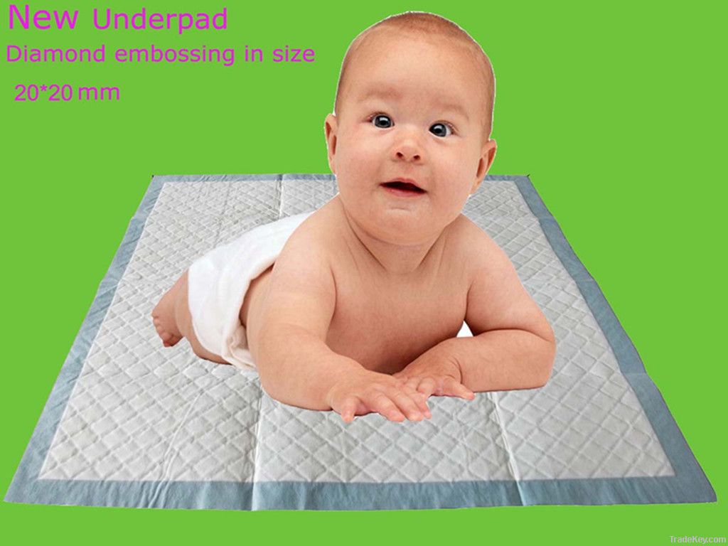 Disposable Under pad for baby care in size 60*60cm
