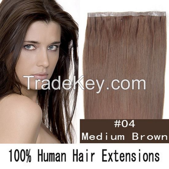 PU skin weft 55g remy human hair 36inch wide #04