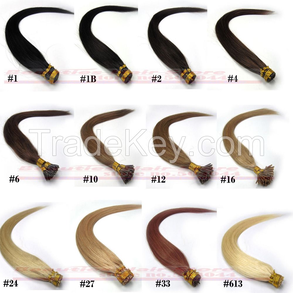 Stick tip hair remy 0.5g/s human hair extensions #04
