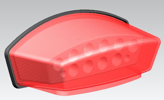 Motocycle Tail Light with 10 LEDs