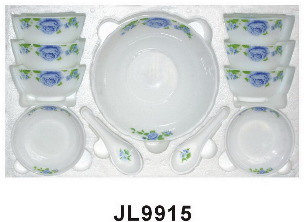 15pcs opal glass dinnerware