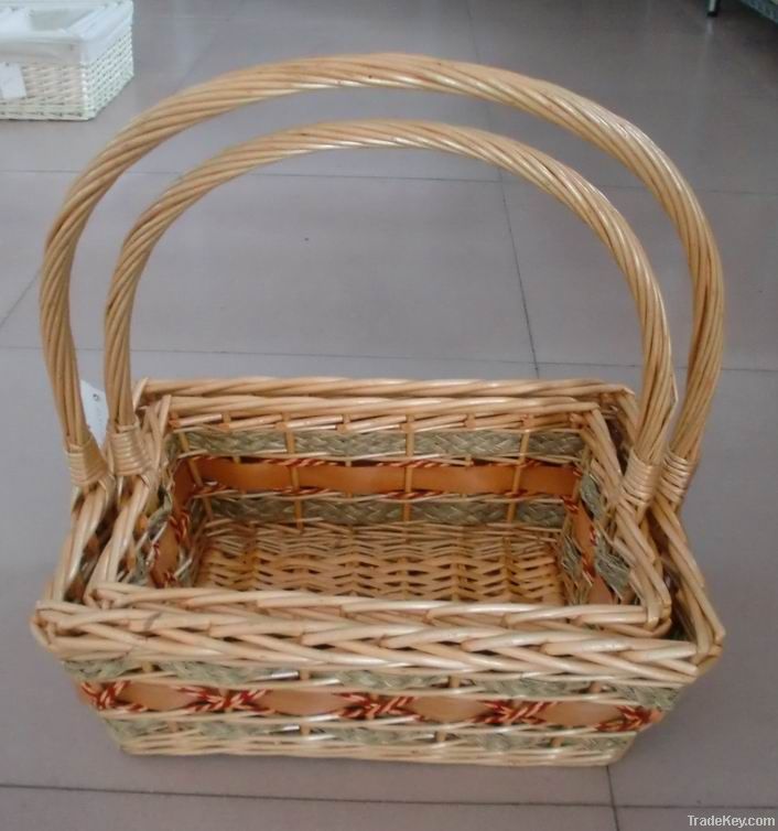 gift basket, flower basket