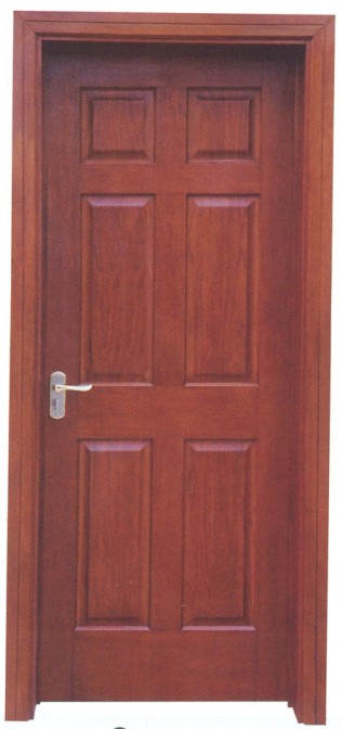 Cherry solid wood composite door