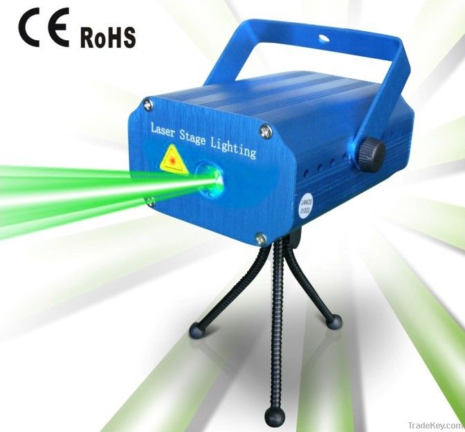 15 laser pattern/sound active/mental box mini laser stage light