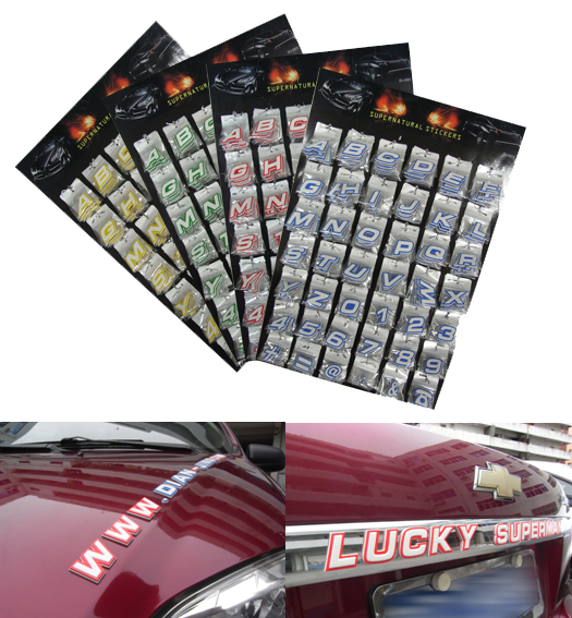 PVC Multi-color Auto Sticker