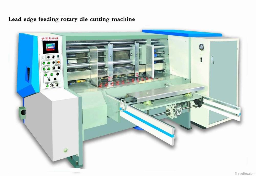servo feeding rotary die cutting machine for carton