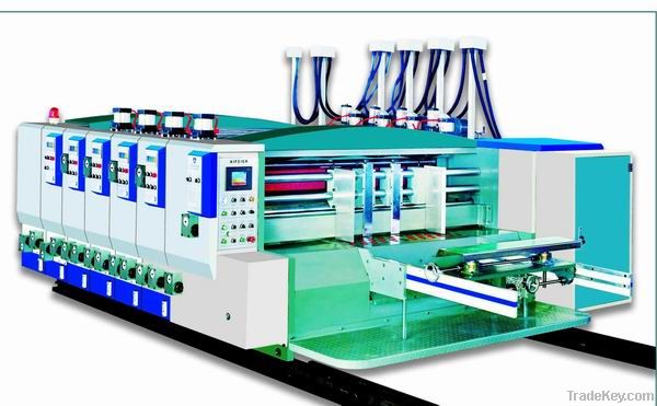 water ink printing slotting and die cutting machine for carton