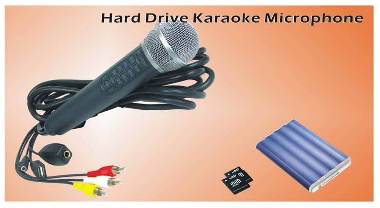 Hard Drive Karaoke Microphone support AVI karaoke songs