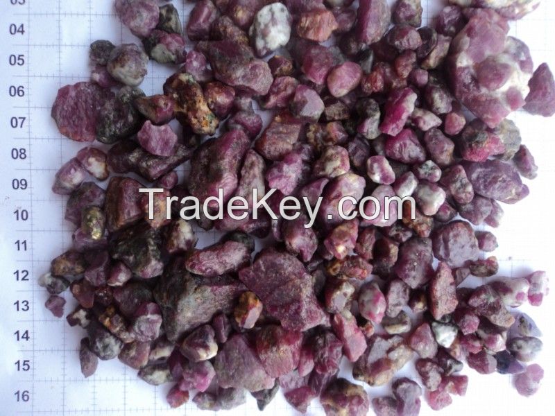 Natural Gems Ruby (Colors Available)