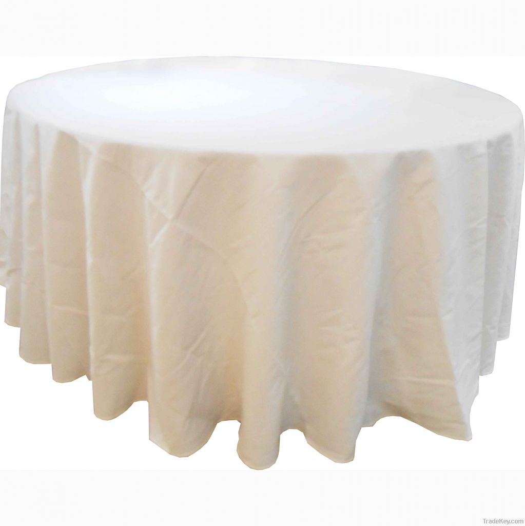 table cloth plain design white color for wedding decoration elegant