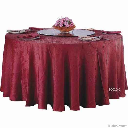 Burgundy royal luxury hotel table cloth