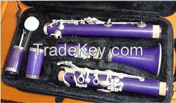 BEAUTIFUL COLOFUL BAKELITE Bb KEY CLARINET