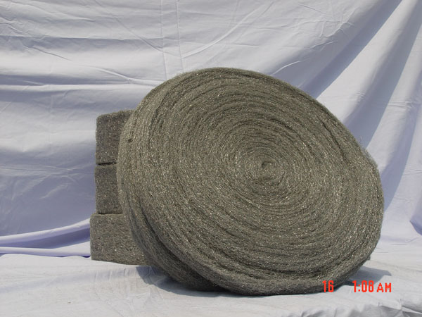 Steel wool floor pad